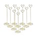 10pcs Table Number Holder Gold Wedding Place Card Holder, Picture Photo Holders 8.6 Inch Tall - Note Menu Memo Clips for Party Gatherings