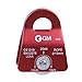 GM CLIMBING Red Micro Prusik Minding Pulley 25kN CE UIAA Certified 12mm Single Pulley Mobile Side Plates for Arborist Rigging Climbing Rescue Pack of 2