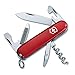 Victorinox Sportsman Swiss Army Knife, 13 Function Swiss Made Pocket Knife with Large Blade, Corkscrew and Wire Stripper - Red