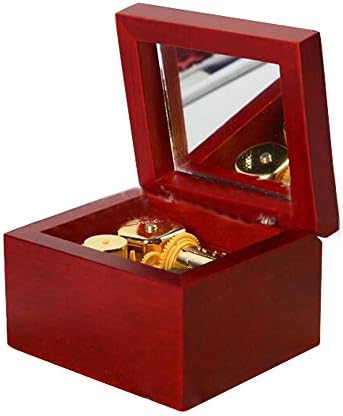Clockwork Music Box Tune Is Castle in the Sky Wooden Musical Box(Red)
