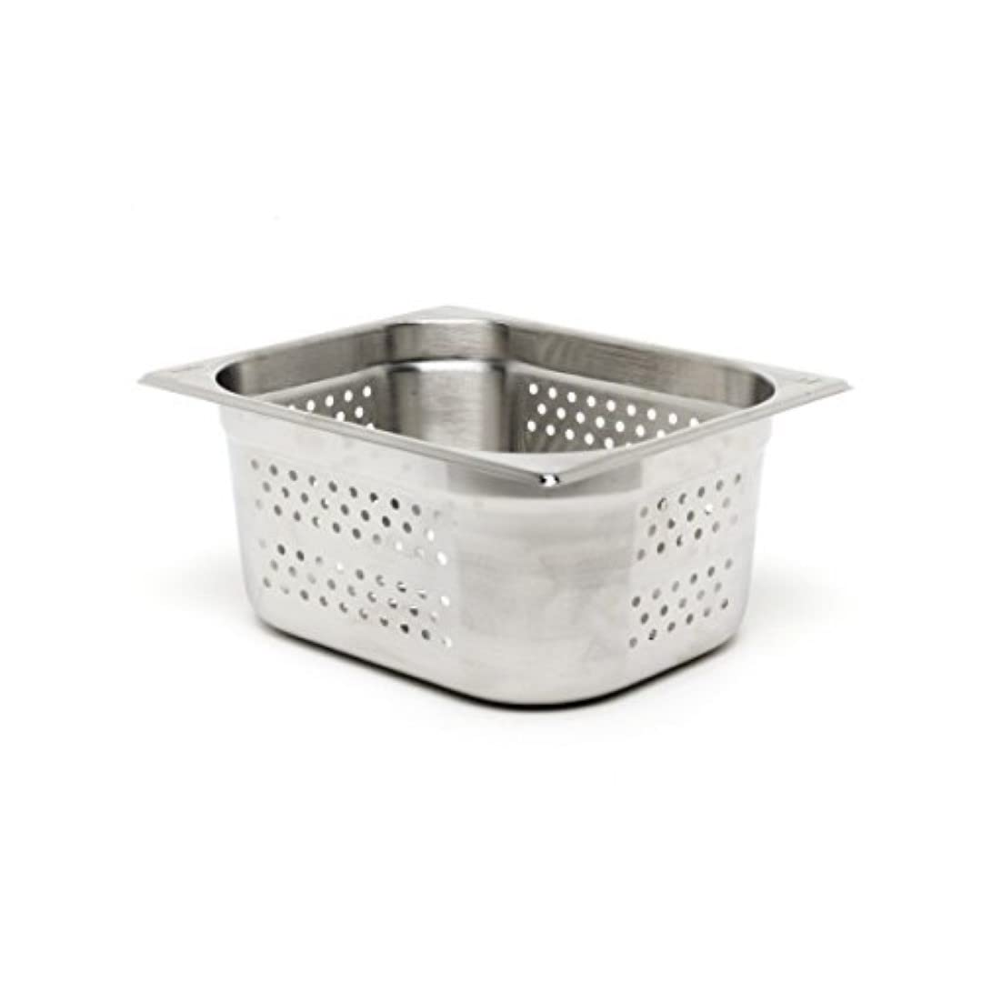 Genware NEV-GNP11-40 Perforated Stainless Steel Gastronorm Pan, Size 1/1, 40 mm Deep