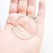Thin Rose Gold Filled Hoop Earrings