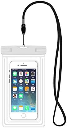 Universal Waterproof Case, GXGUS 1 Pack Universal Dry Bag/ Pouch,for iPhone 7/6/6S Plus/5/5s/5c Galaxy S7/S7 Edge/S6/S5 Outdoor Activities (White)