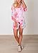 Floral Find Women's Floral Print Shawl Chiffon Kimono Summer Casual Loose Fit Cardigan A-Pink