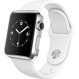 Apple Smart Watch Sport 38mm - Stainless Steel/White (Certified Refurbished)