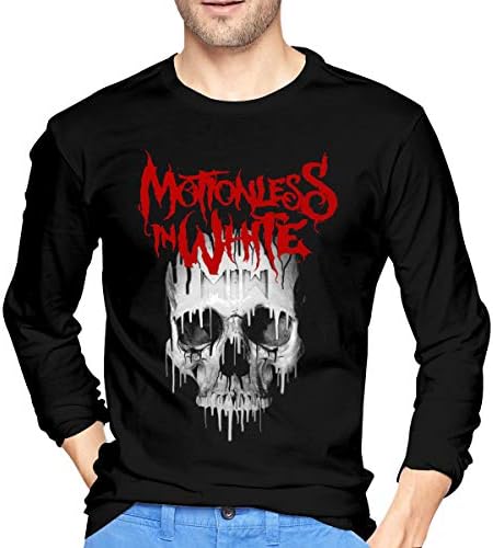 Man Motionless in White Music Band Aid Round Neck Long Sleeves Cotton