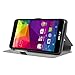 KuGi BLU Advance 5.0 case - BW Style Ultra-Thin PU Leather Case for BLU Advance 5.0 Smartphone. (Black)