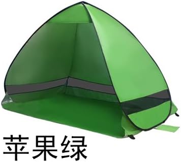 Michael Josh Oversized Pop UP Beach Tent Sun Shelters,Automatic XXL Lightweight Portable Family Anti UV Cabana(2-3 person),Set Up and Fold Up in Seconds(Green)