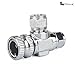 Rhinox Copper Needle Valve - Necessary for Accurate CO2 Regulation in Solenoid Fish Tanks - Easy to Install - C02 Adjustment Valve - Used CO2 Diffuser Set