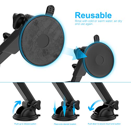 Squish Wireless Car Charger with QC 3.0 Car Charger, 10W 7.5W Qi Fast Charging Car Charger Mount, Adjustable Car Phone Holder Phone Mount for iPhone Samsung S10/S10+/S9/S9+/S8/S7 Samsung Note 10 9 8 7 - Thumbnail 7