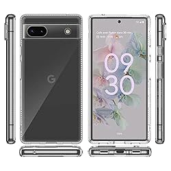 for Pixel 6A Clear case,Slim Thin Soft Skin