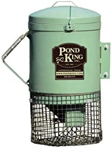 Amazon Com Pond King Mounted Fish Feeder Garden Outdoor