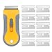 Gebildet Razor Blade Scraper with 10pcs Carbon Steel Blades for Removing Vinyl Decals Stickers &Glue from Cars, Boats and Other Delicate Surfaces