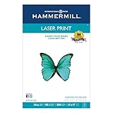 Hammermill Paper, Laser Print, 24lb, 11 x 17, Ledger, 98 Bright, 500 Sheets / 1 Ream (104620), Made in the USA