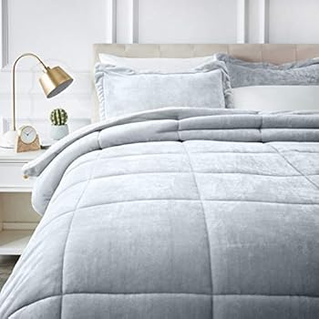Amazon.com: 8 Piece Rochelle Pinched Pleat Gray Comforter