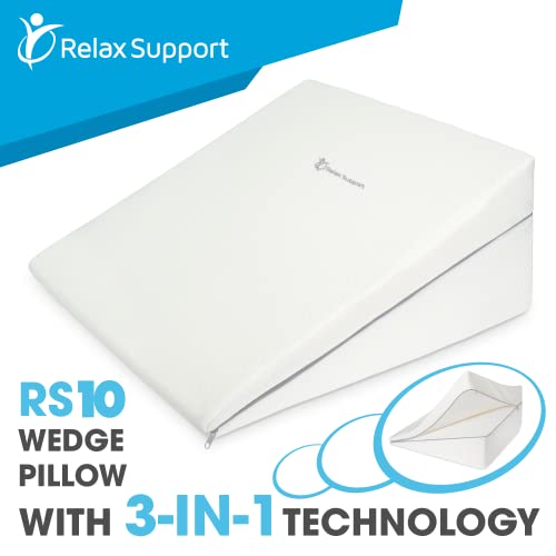 Bed Wedge Pillow RS10 for Acid Reflux Surgery Heartburn Gerd Reading