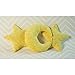 Snuggle Stuffs Crescent Moon Minky Plush Yellow Throw Pillow