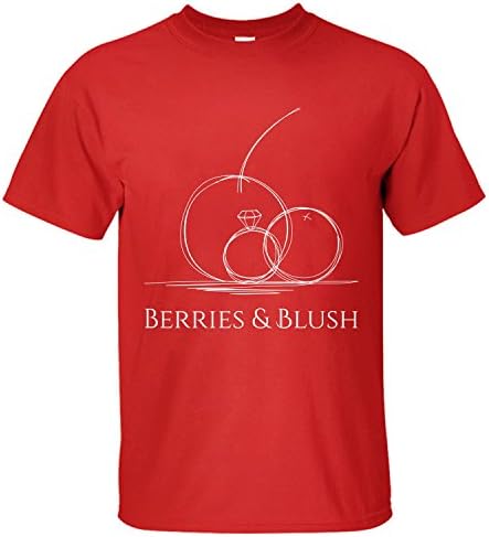 AOOZ Men's Peppermint Mints Berries And Blush Australia Short Sleeve Cotton T Shirt red XXL