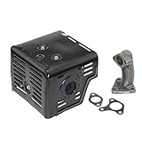 Parts Camp Replacement Honda Gx340 Gx390 11hp 13hp Muffler Exhaust Assembly with Exhaust Pipe