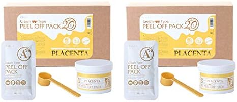 Amazon エトゥベラクリームタイプ ピールオフパック プラセンタ 回分 2個セット フェイスパック フェイスマスク フェイシャル パック フェイシャルマスク 顔パック はがす 剥がす フェイス パック マスク 業務用 フェイスパック 通販