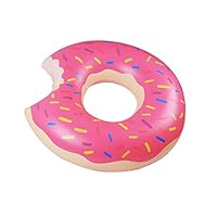 Fastwolf Gigantic Donut Pool Float,Doughnut Float Pink for Summer,Funny Inflatable Vinyl Summer Pool or Beach Toy (120cm/47.2inch)