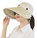 Jemis Women's X-Large Brim Sun Visor (Beige)