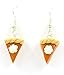 Thanksgiving Pumpkin Pie Earrings, Fall Dangle, Polymer Clay Food Themed Jewelry