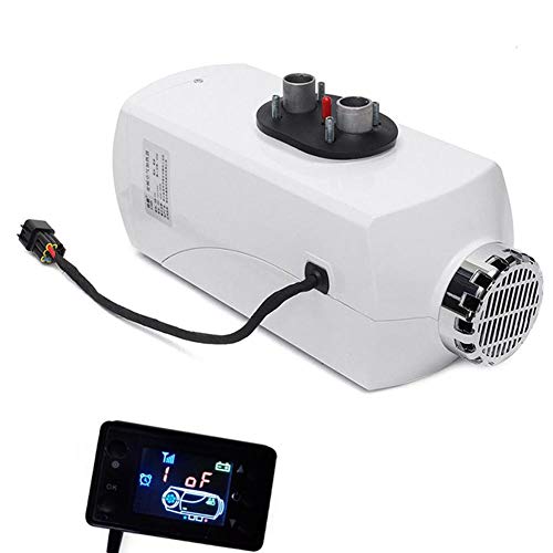 Yunhigh 5KW LCD Monitor Air Diesel Fuel Heater 24V 5000W Parking Heater LCD Switch Remote Controller for Trucks Boats Caravan Motorhome Bus Car (White)