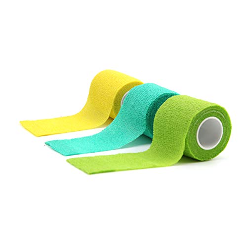 AUPCON Self Adhesive Bandage Vet Tape Cohesive Bandages Bulk Self Adherent Wrap Non-Woven for Pets Animals & Ankle Sprains & Swelling Supply, FDA Approved