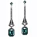 BABEYOND 1920s Flapper Earrings 20s Great Gatsby Earrings Vintage 20s Flapper Accessories Gatsby Costume Accessories (Green-1)