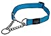 Reflective Nylon Choke Collar; Slip Show Obedience Training Gentle Choker for Extra Large Dogs, Turquoise