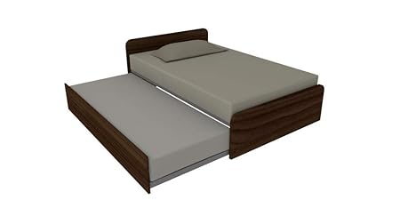 864r Letto 120x190 Piazza E Mezza Con Secondo Letto