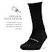 Feetures High Performance Max Cushion Classic Crew Sock for Women & Men - Moisture-Wicking Athletic Socks - Black, XL (1 Pair)
