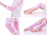 webueat Gel Moisturizing Sock / Sleeve / Gloves for Elbow / Knee / Heel - Multifunctional Skin Repair Whitening, Pink