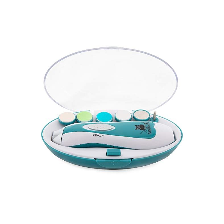 Baby Nail File Electric by Pretty MiniMe – Blue Infant Nail Clippers – Boy Baby Nail Trimmer – Safe Fingernail and…