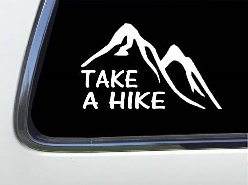 ThatLilCabin - TAKE A HIKE MOUNTAINS AS892 6" HIKING decal