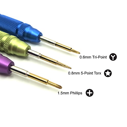 EMiEN Repair Tool Kit for iPhone 8/8 Plus/7/7Plus,Phillips,Pentalobe,Tri Tip Screwdriver Kit with Opening Pry Tool Kit,Anti-Static Tweezers,Spudger for iPhone All Models,iPad,iPod,Apple Watch(13 Pack)