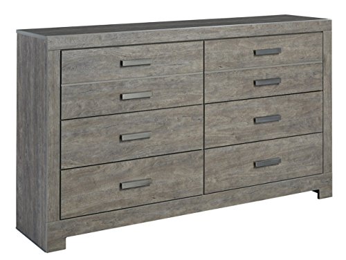 Ashley Culverbach Six Drawer Dresser Weathered Driftwood in Gray