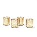 Gold Mercury Glass Votive/Tea Light Candle Holders, Set of 4, For Weddings, Parties and Home Decor
