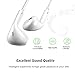 TAIR 2 Pack IPhone Headphones with Mic and Remote Control for IOS, Android smartphone (WHITE)