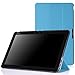 MoKo ASUS T300 Chi Case - Slim Lightweight Smart Shell Stand Cover Case for T300 Chi 12.5 Inch (2015 Version) Windows 8.1 Tablet, Light BLUE (Will Not Fit T300 2013 Version)