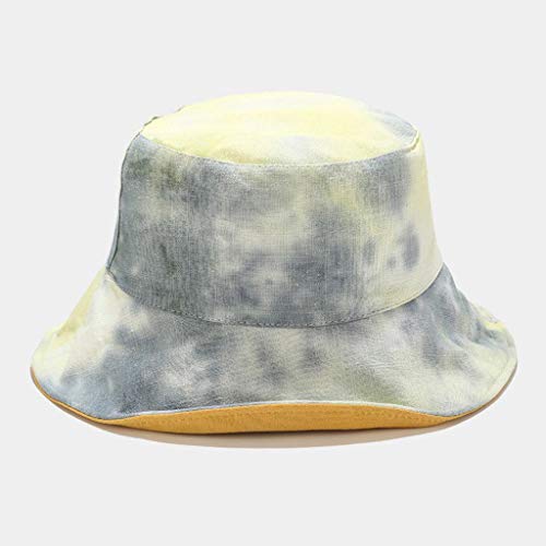 Hanomes Fischerhut Damen Tie-Dye-Druck Bunt - Unisex Sonnenhut Bucket Hat Anglerhut Fishermütze Muster Früchte Outdoor… – Bild 3