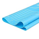 Cedra Silicone Baking Mat, Non-Slip Non-Stick Pastry Mat with Measurements, for Rolling Dough, Kneading Fondant, Baking Pad, FDA Approved, Heat Resistant, 19.7