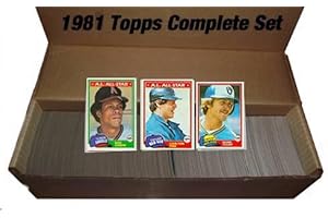 1981 Topps MLB Baseball Set with 726 Cards ! This Awesome Set Features Rookie Cards of Rickey Henderson and Rick Sutcliffe and Many More !!! It Is Absolutely Loaded with Superstars and Hall of Famers Including Lou Brock, Carl Yastrzemski, Pete Rose, Carlton Fisk, Johnny Bench, Nolan Ryan, Steve Carlton, Mike Schmidt, George Brett, Tom Seaver and Many More! A Great Addition to Any Collection and a Great Gift!