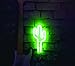Cactus 3D Neon Night Lights Wall Light，USB Cable/Batteries Powered for Nursery, Bedroom, YiiY Decorations for Kids' Room,Living Room, (Cactus-Green)