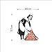 Fangeplus(TM DIY Removable Banksy Maid Sweeping in London Art Mural Vinyl Waterproof Wall Stickers Living Room Decor Bedroom Decal Sticker Wallpaper 22.4''x18.1''