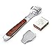 Foot Care Pedicure Tools Callus Shaver with Wood Handle and 10 Blades-Professional-Skin Remover Kit for Removing Hard, Cracked, Dead Skin Cells by Yolika