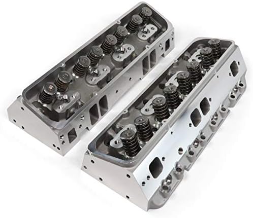 Pair of SBC Aluminum 350 Head Straight Spark Plug E