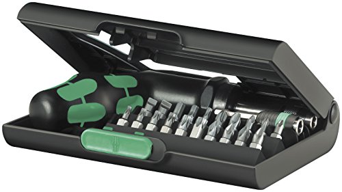 Click Here to See More Images Wera KK 90 Kraftform Ratchet and Bit Set with Rapidaptor One-Hand Technology, 22-Piece