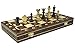 Brown Senator Wooden Chess Set - Weighted Chessmen 16 x 16